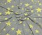 1 Yard Yellow Star Heather Gray French Terry Fabric For Loungewear Hoodies Babywear Pajamas Crafts Sewing